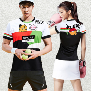 比赛运动团购定制网排乒球衣韩国套装 羽毛球服女男新款 速干短无袖