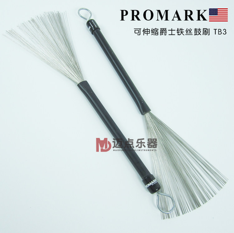 Promark鼓刷TB3可伸缩钢丝鼓棒