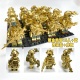 黄金人特种兵人仔兼容第三方积木中国特种兵积木黄金人模型