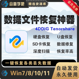 电脑数据恢复神器误删数据无法播放视频图片修复支持硬盘U盘SD卡