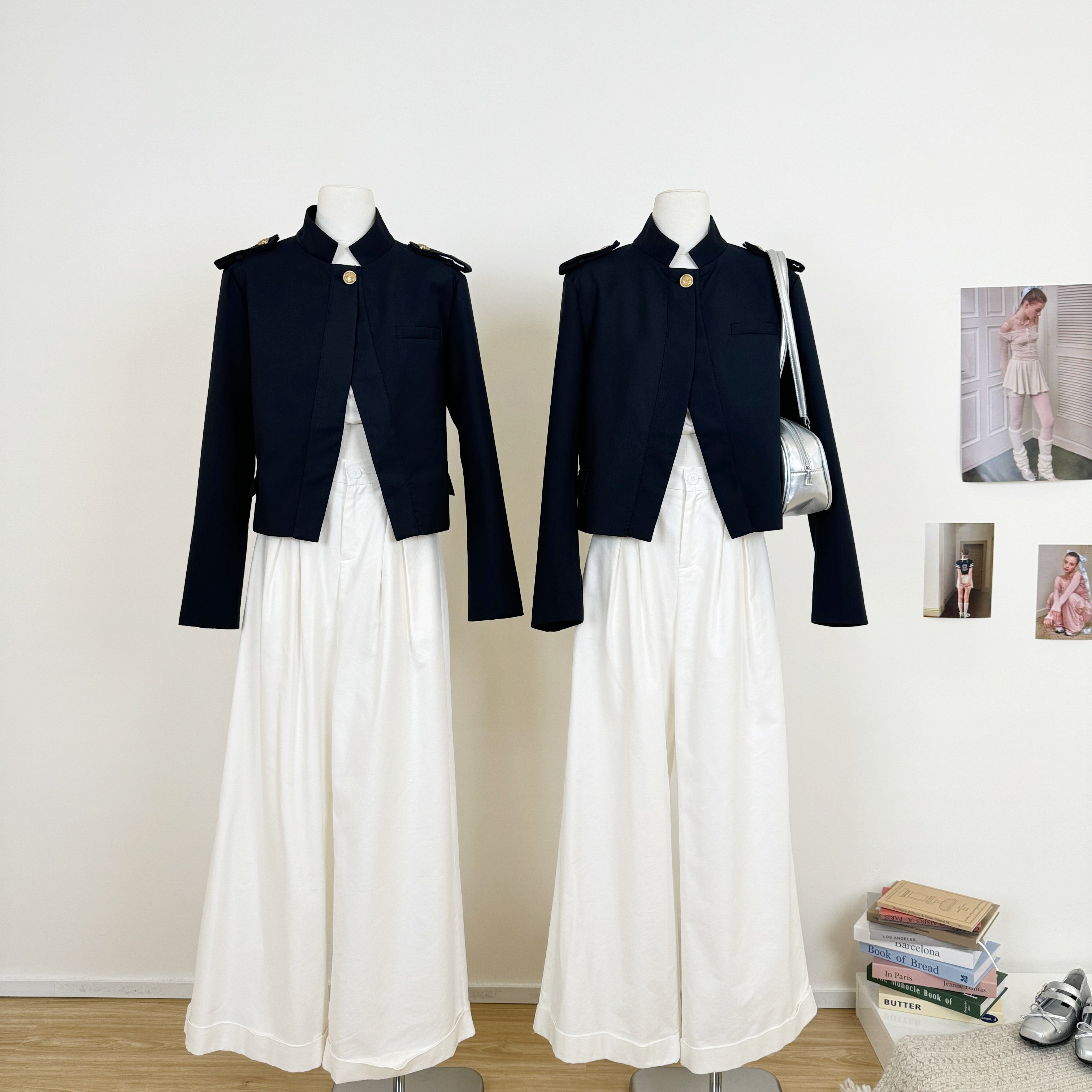 M.Y原创设计 '睿智老钱'半开襟一粒扣老钱短款立领外套女秋,女装/女士精品,短外套,淘宝优惠券,粉丝福利购,淘宝优惠卷