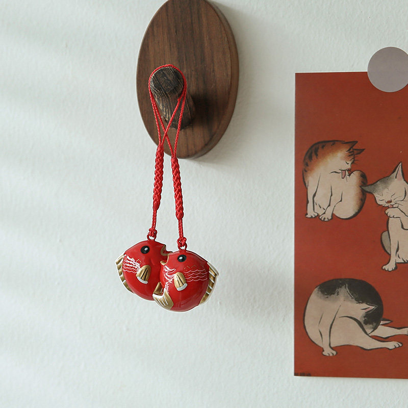 小日子不翻篇 日式可爱铃铛挂件 鲤鱼跃龙门祈福开运招财挂件