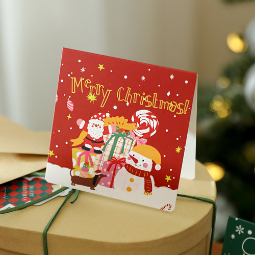 ins圣诞节卡片小贺卡套装