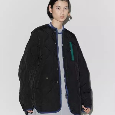 UN3D中长款日系复古宽松棉服