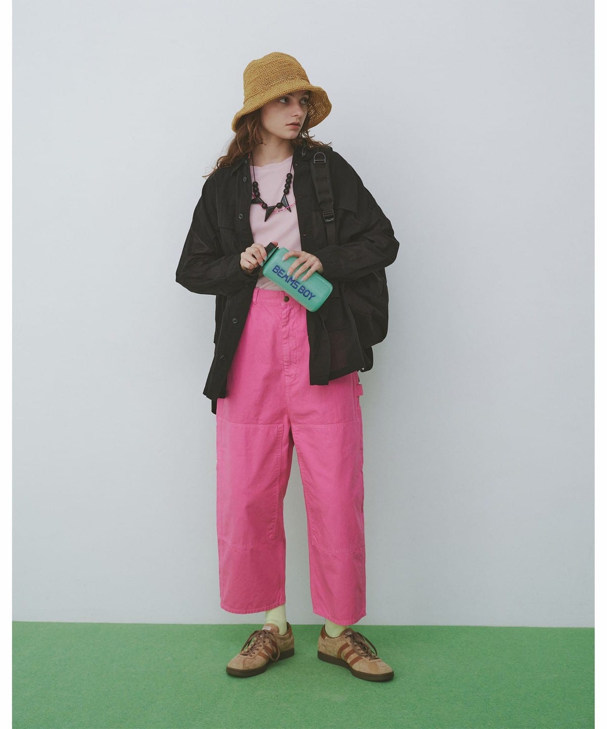 高腰工装BEAMSBOY九分裤休闲裤