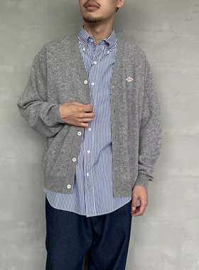 日单 2025冬季新款男士羊毛V领针织开衫上衣 BEAMS联名DANTON