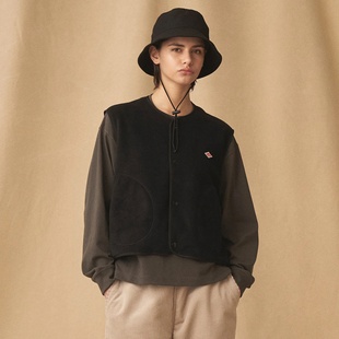 摇粒绒超轻保暖圆领马甲背心 新品 D@NTON联名BEAMS 2025秋季 日单