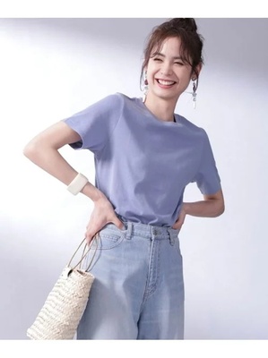 全棉简约圆领短袖T恤打底衫