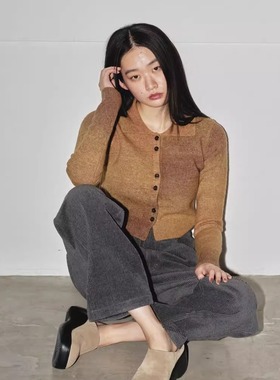 日单2026初春新品羊毛渐变色修身百搭时尚针织开衫 TODAYFUL 力荐