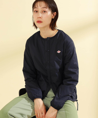 DANTON丝棉短款休闲直筒超轻棉服