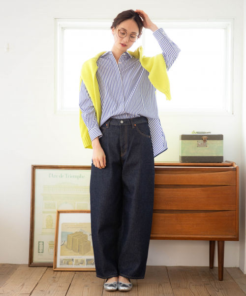 直筒百搭宽松牛仔裤长裤适中全棉