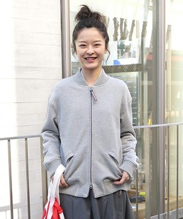 日单 2025秋季新款全棉毛圈宽松立领外套夹克 卫衣 MA-1 宇津木