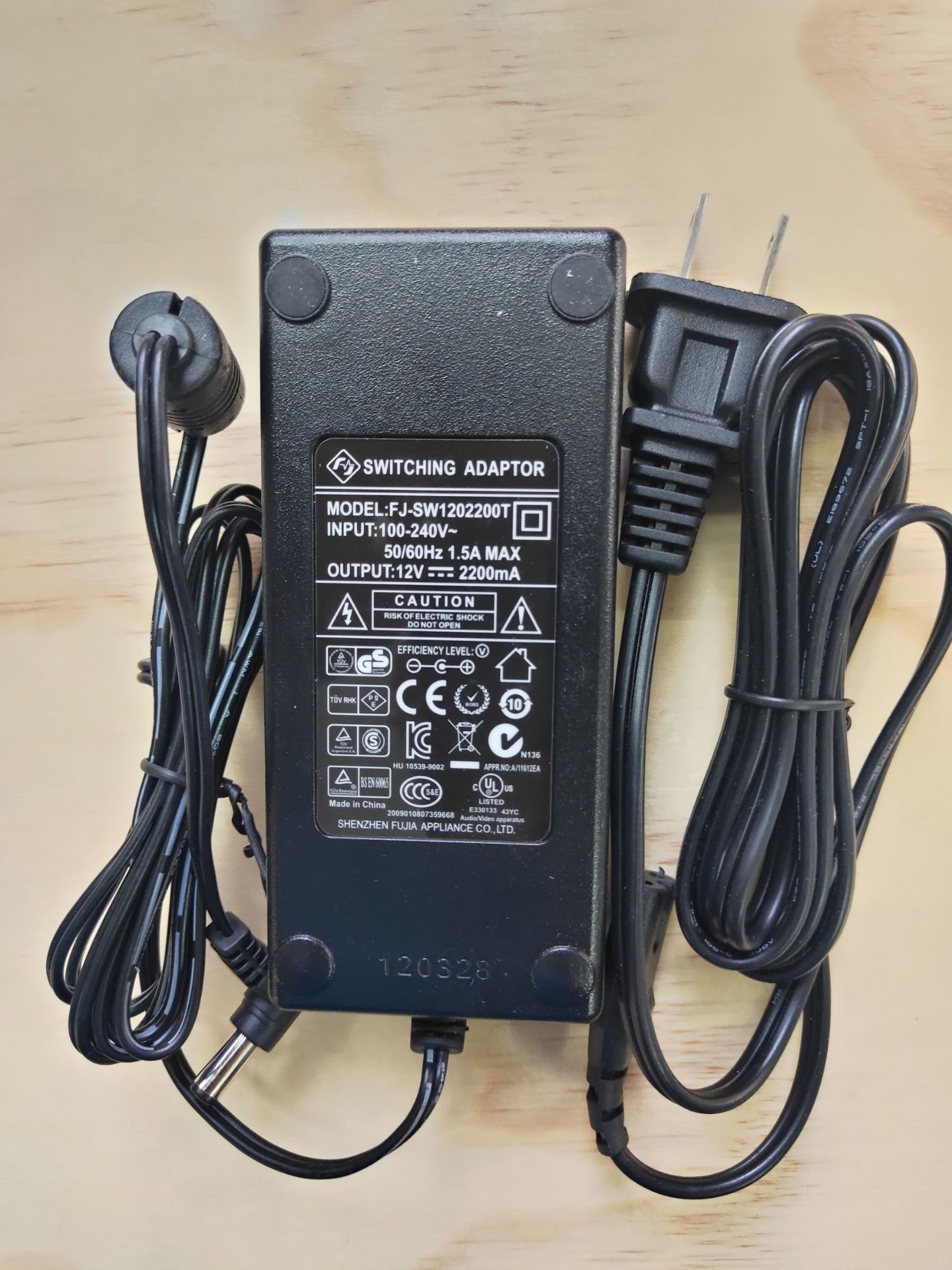 适用电子鼓音源器SM102 104电源适配器12V2A电源线K122-120200E