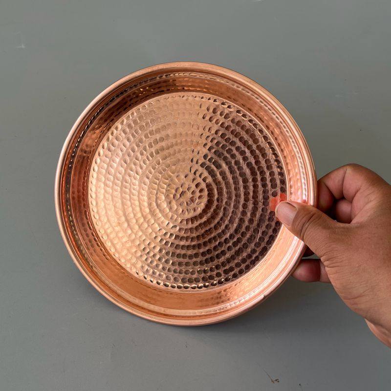 紫铜盘多用途纯铜小号紫铜盘 云南手工锻打成型加厚盘 红铜鱼盘子,餐饮具,盘,淘宝优惠券,粉丝福利购,淘宝优惠卷