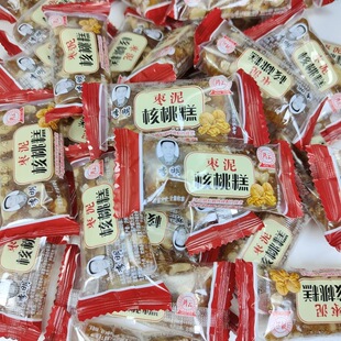 四川鸿云李明核桃糕原味松仁枣泥木糖醇核桃软糖手工传统糕点零食