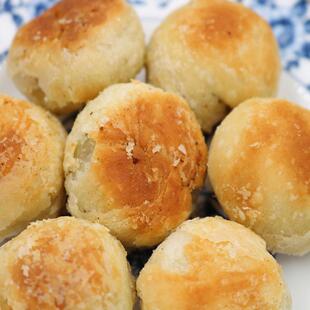 杭州特产塘栖法根糕点食品手工未添加庶糖绿豆酥饼桶装零食小吃