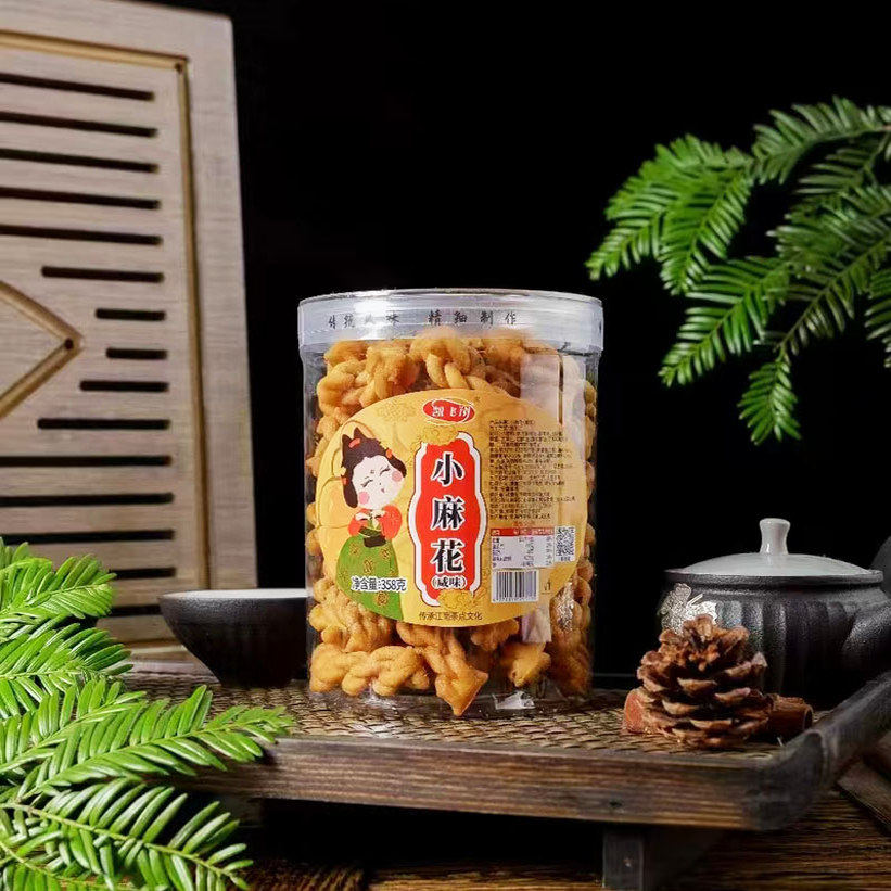 凯飞翔咸味小麻花海苔味香辣味小麻花玉米锅巴猫耳酥小吃网红零食