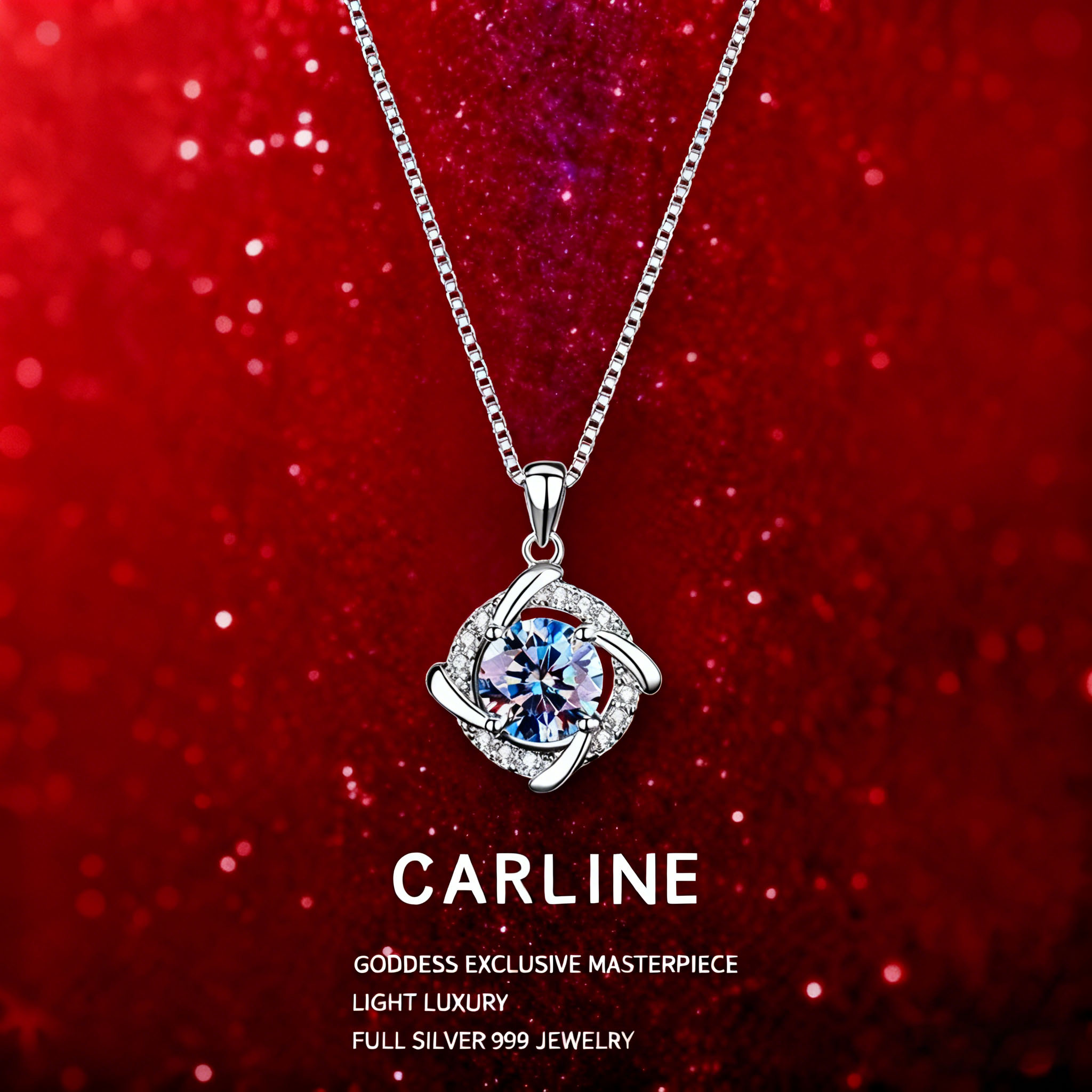 莫桑钻项链女2025新款高级轻奢小众四叶草吊坠生日礼物送女友