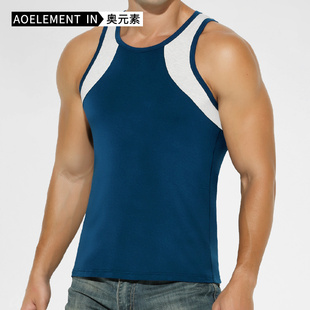 背心男舒适透气吊带跨栏短袖青年男生运动跑步无袖T恤打底衫汗衫
