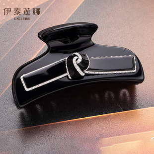 9CM系带蝴蝶结镶钻大发爪 高级感发抓夹发量多盘发爪夹女伊泰莲娜