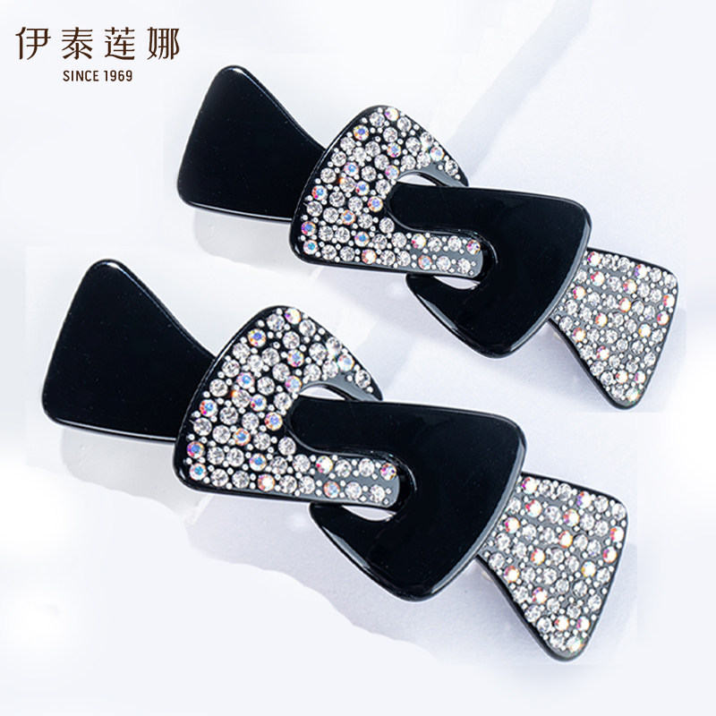 心扣一字横夹镶钻大中号发夹 醋酸法国板材盘发马尾夹女 伊泰莲娜,饰品/流行首饰/时尚饰品新,发饰,淘宝优惠券,粉丝福利购,淘宝优惠卷