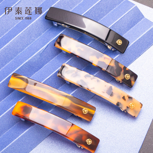 窄版醋酸发夹顶夹一字弹簧夹