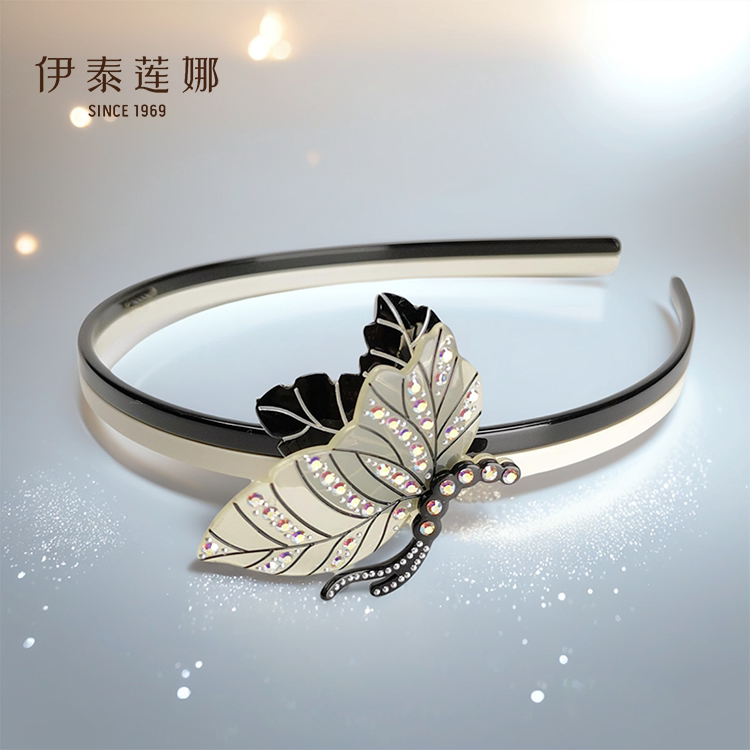 轻奢法式头箍发卡镶钻醋酸发箍图片