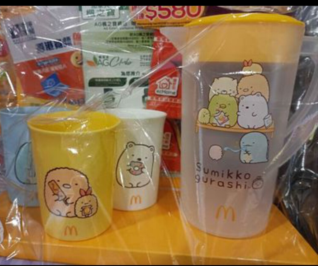 香港正品 角落生物角落宝宝泡泡龙企鹅塑料冷水壶水杯水瓶