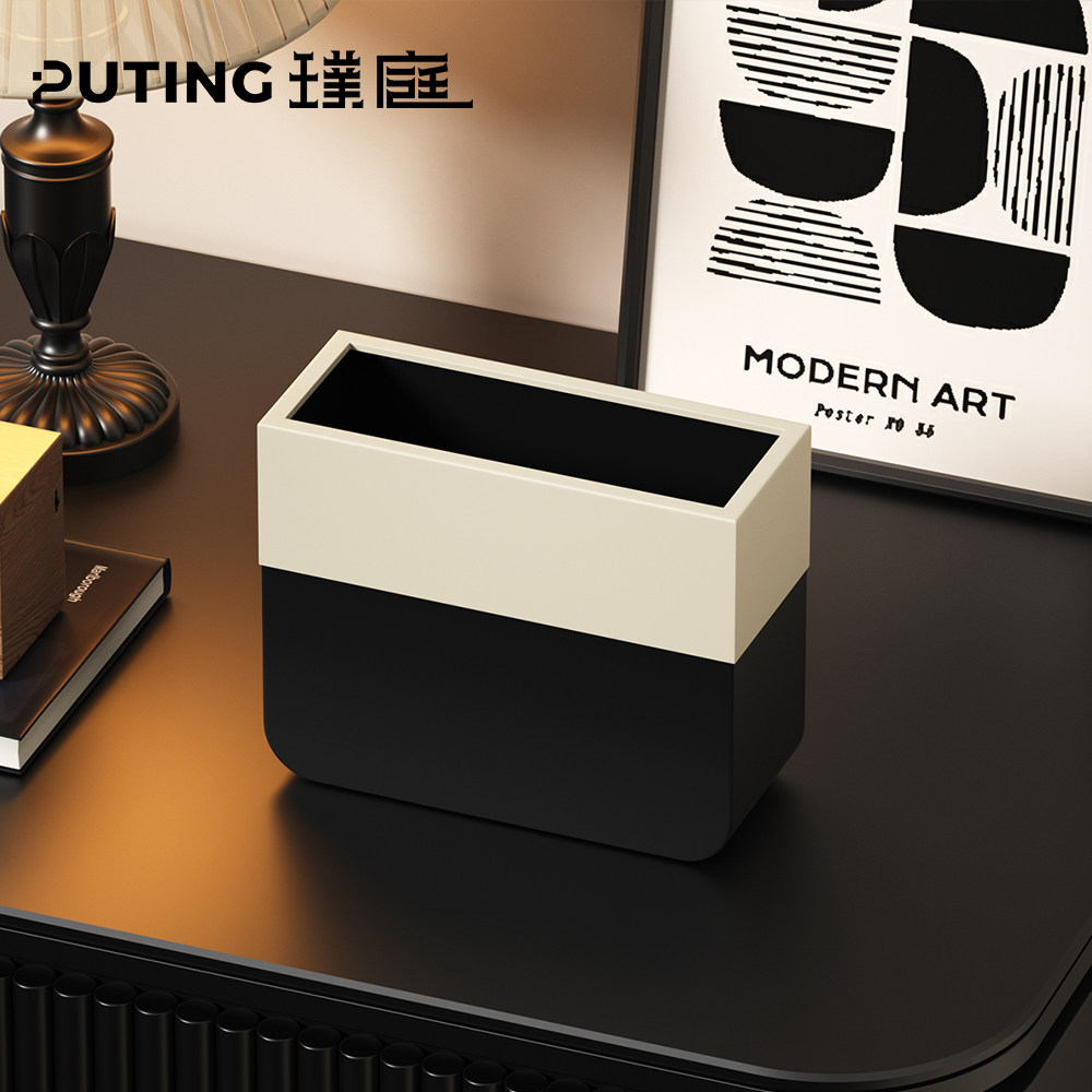 桌面垃圾桶家用客厅卧室餐厅茶几摆件轻奢迷你无盖收纳桶2026新款