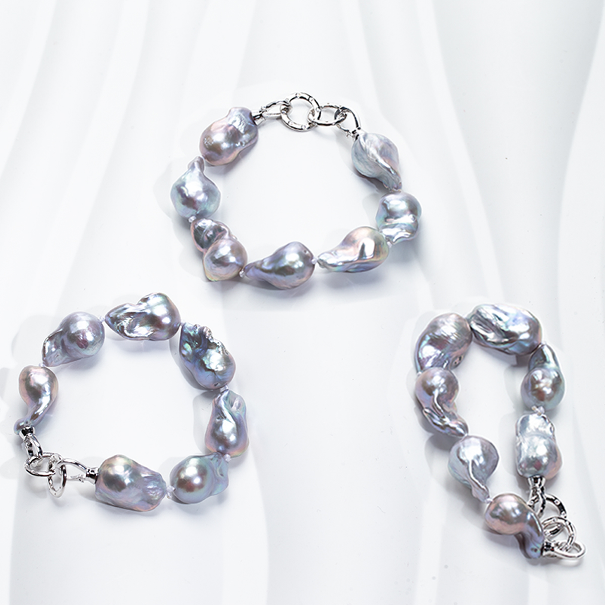 【蓝血贵族】高亮淡水巴洛克手链满串可与项链同戴
