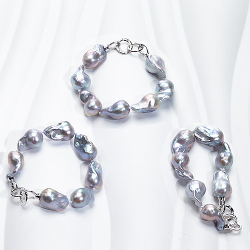 【蓝血贵族】高亮淡水巴洛克手链满串可与项链同戴