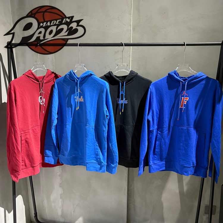 Jordan 联名NCAA大学联盟球队 Dri-Fit运动生活系列连帽衫