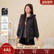胖mm2025冬新款 采多宝大码 女装 连帽收腰设计肌理感加厚保暖羽绒服