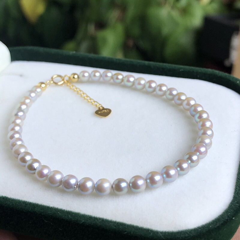 Jute 3mm baby akoya Full hole handmade 18k gold Mini Japan Seawater Pearl Bracelet Necklacein the Jewelry/Diamond/Jade/Gold , Natural pearls (New) , Bracelets  category - from Buy2taobao.com to provide professional Taobao agent buy service