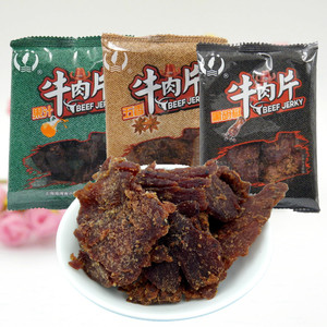 上海小辣椒果汁牛肉干黑胡椒五香味牛肉片500g小包装散称休闲零食