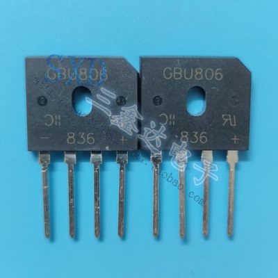 GBU806整流桥堆扁桥全桥整流器8A 600V薄体排桥GBU806