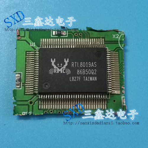 RTL8019AS  RTL8019AS拆机带板专用接口芯片QFP-100