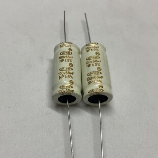 100V68UF 68UF100V全新原装卧式轴向无极性音频音响电容器18*33