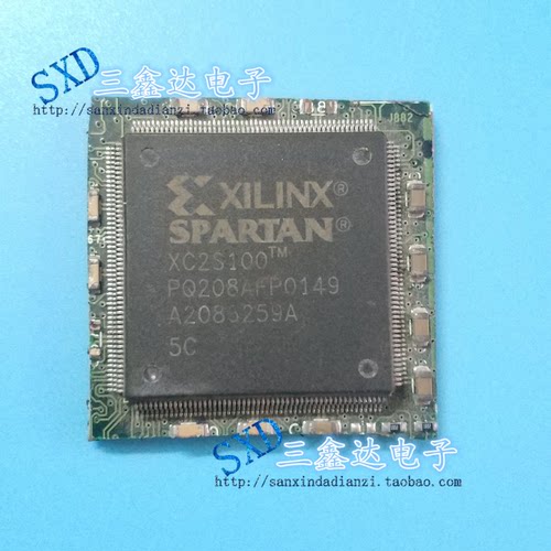 XC2S100-5PQ208C   XC2S100进口原装拆机带板 质量保证 特价
