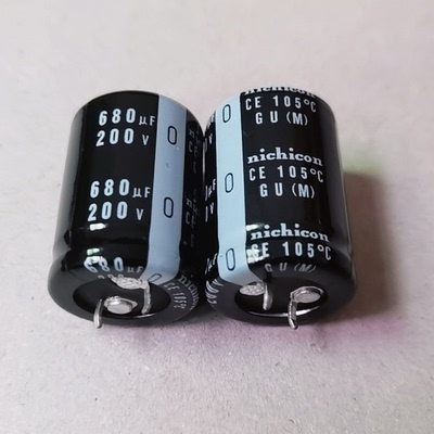 200V680UF 680UF200WV全新原装电源电容硬脚电容 25*35