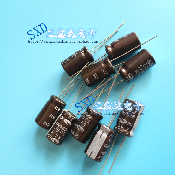 50V330UF  330UF50V原装进口韩国三和 液晶电源高频电解电容10*16