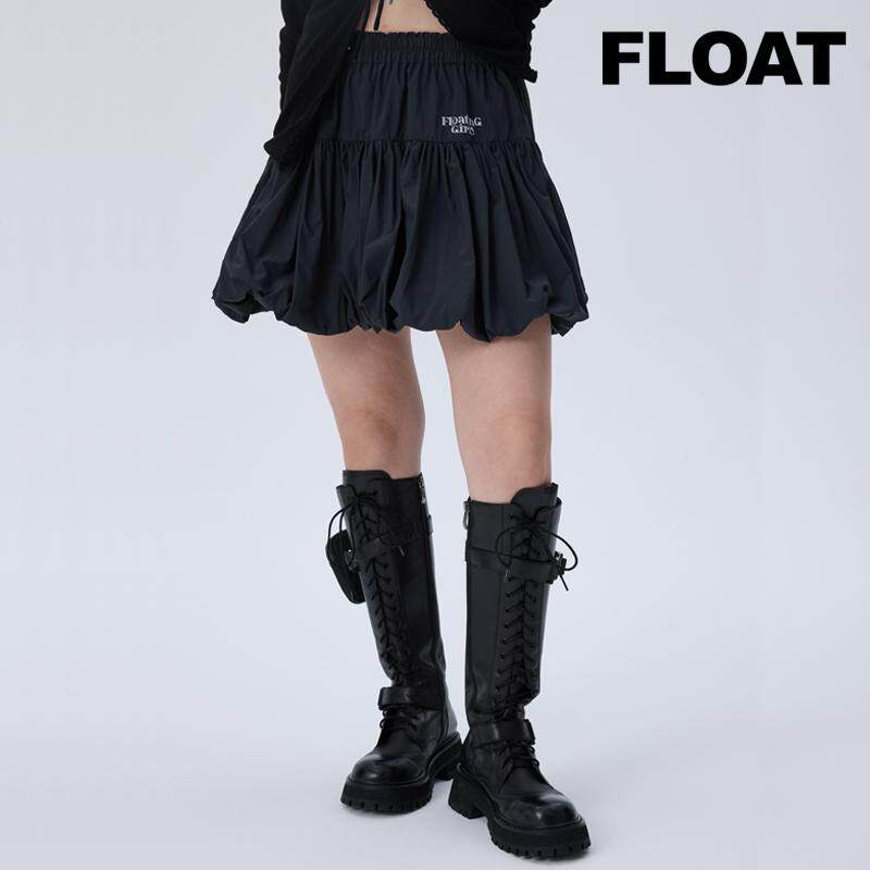 FLOAT 漂浮女孩小个子高腰显瘦百搭a字短裙时尚潮流风衣裙裤
