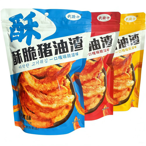 酥脆猪油渣原味香辣烧烤味猪肉粕肉渣脂渣猪肉脂渣零食