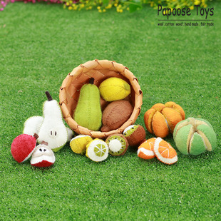 饰 澳洲Papoose Toys 手工羊毛毡过家家水果玩具幼儿玩教具 家居装