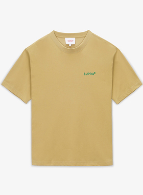 SUPRA 圆领短袖男女情侣T恤夏季休闲百搭宽松上衣潮WXRS51743