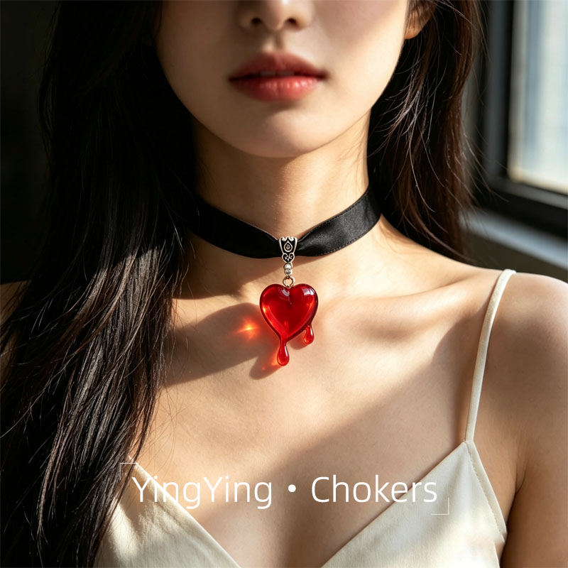 choker项链暗黑系情侣饰品