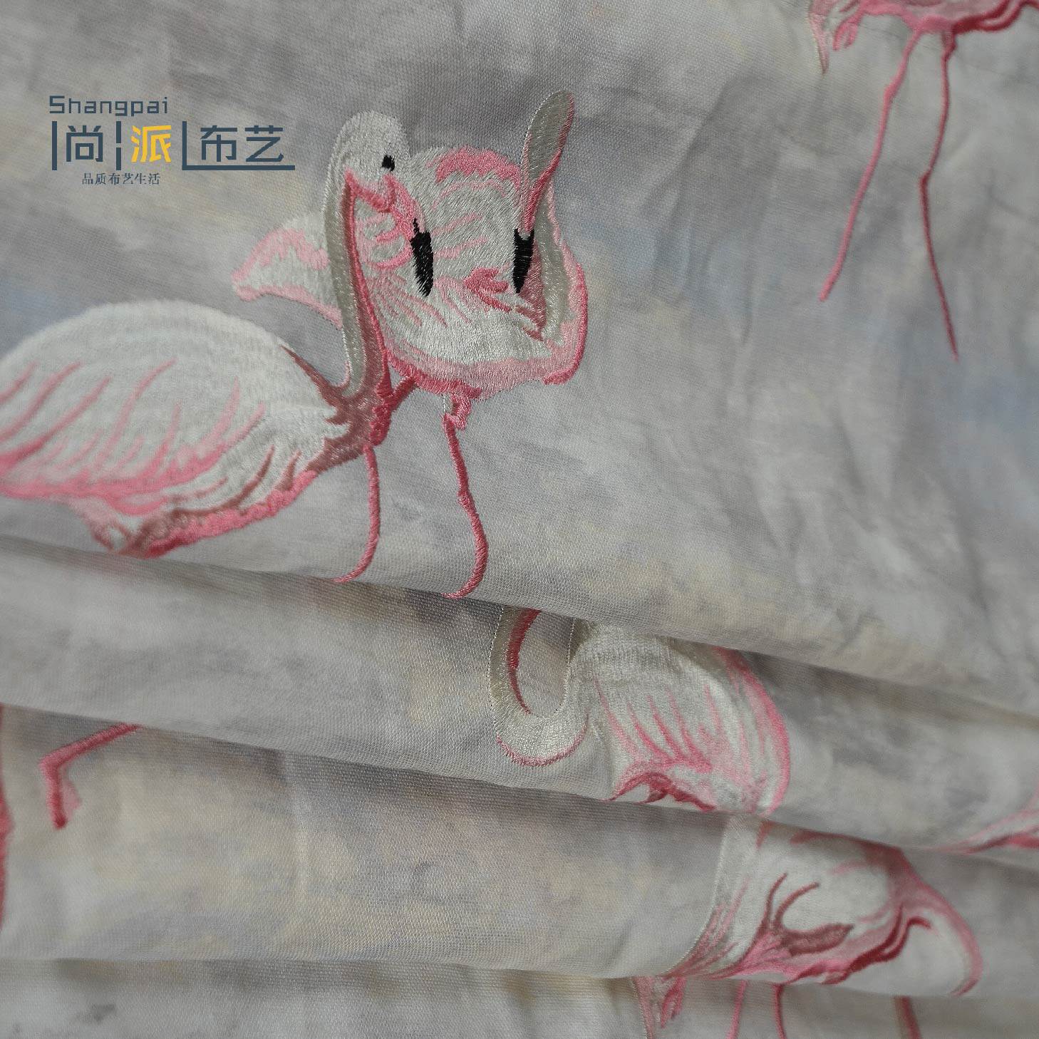 深圳纯棉火烈鸟落地窗全屋新品