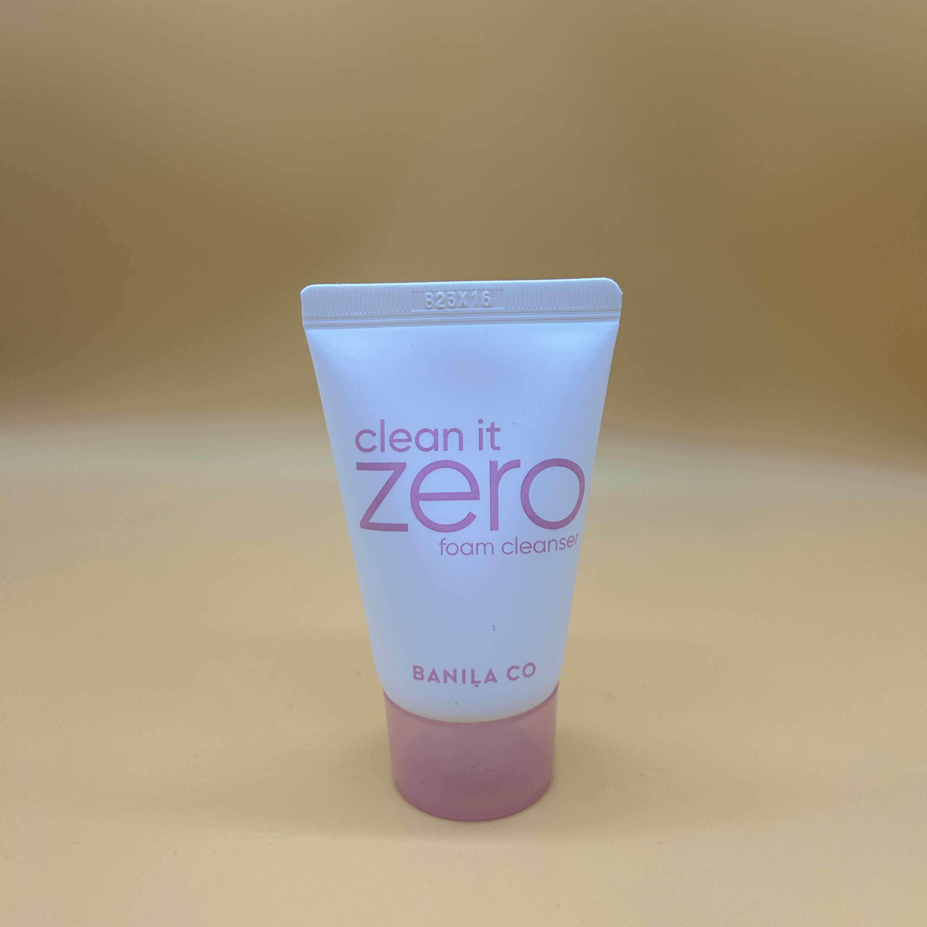 banilaco芭妮兰zero洁面乳温和泡沫洗面奶女30ml中样小样