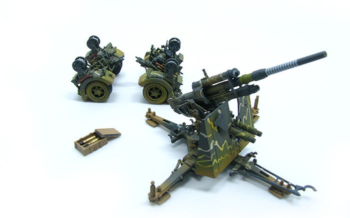 双冠信誉 PMA 1:72 二战德军 FLAK36型 88毫米炮 配拖车 带击杀环