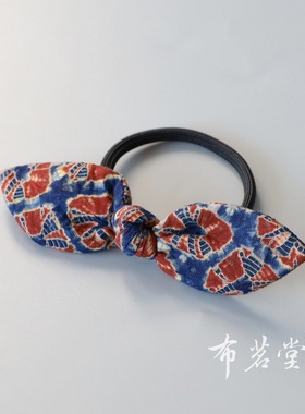 旅行拍照手工扎染蝴蝶结头花